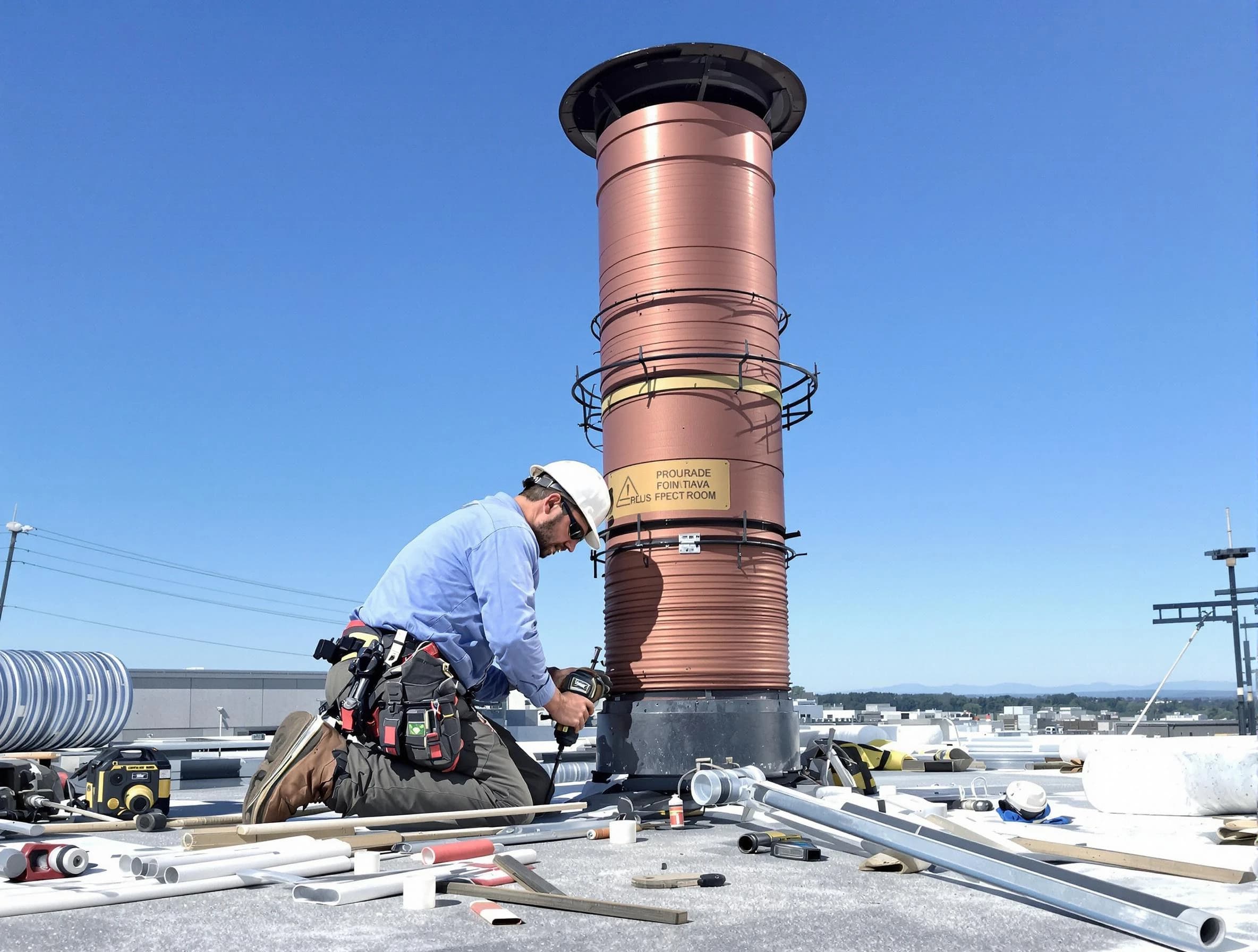 Installed chimney liner by Snellville Chimney Sweep in Snellville, GA