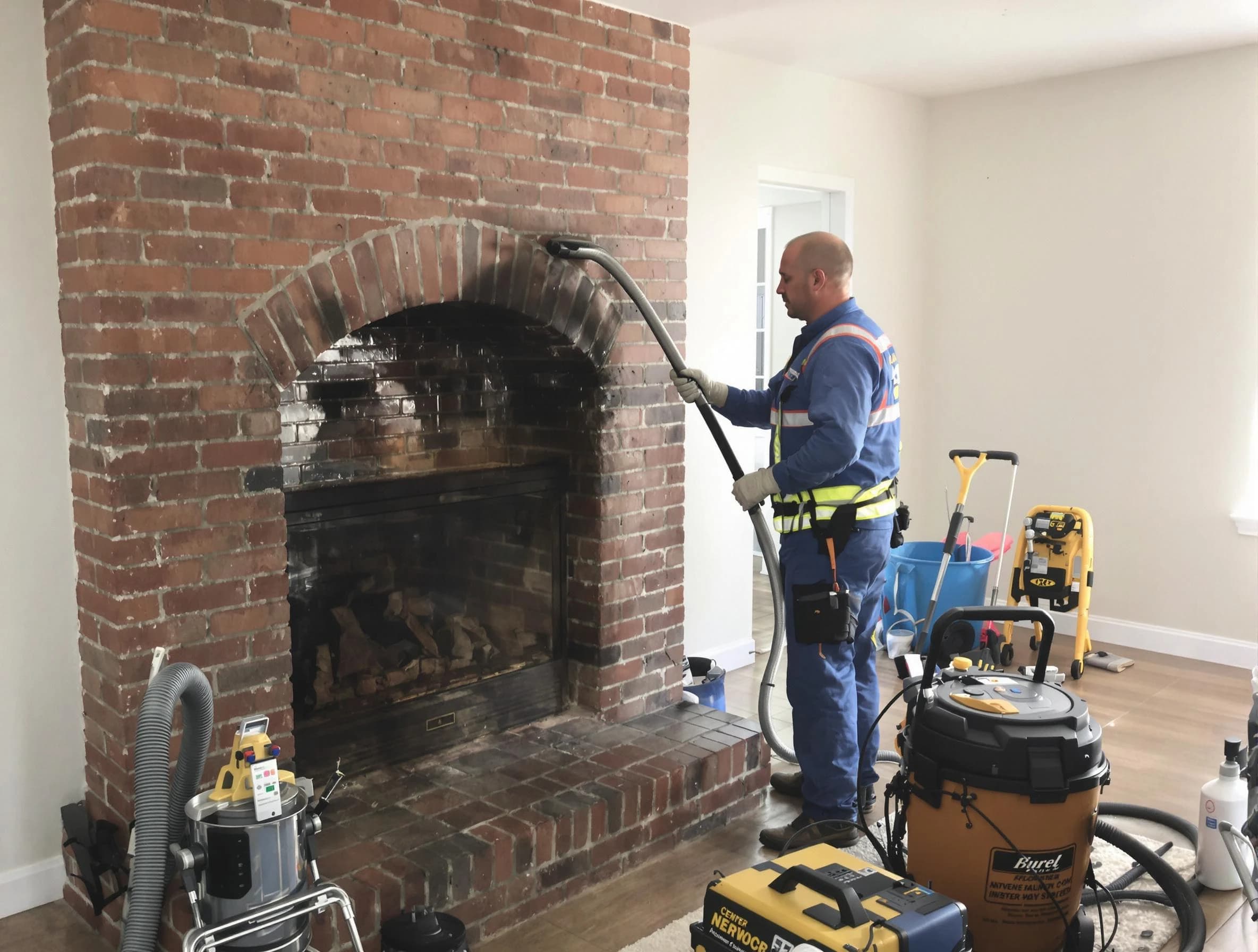 Snellville Chimney Sweep expert performing detailed chimney sweep in Snellville, GA