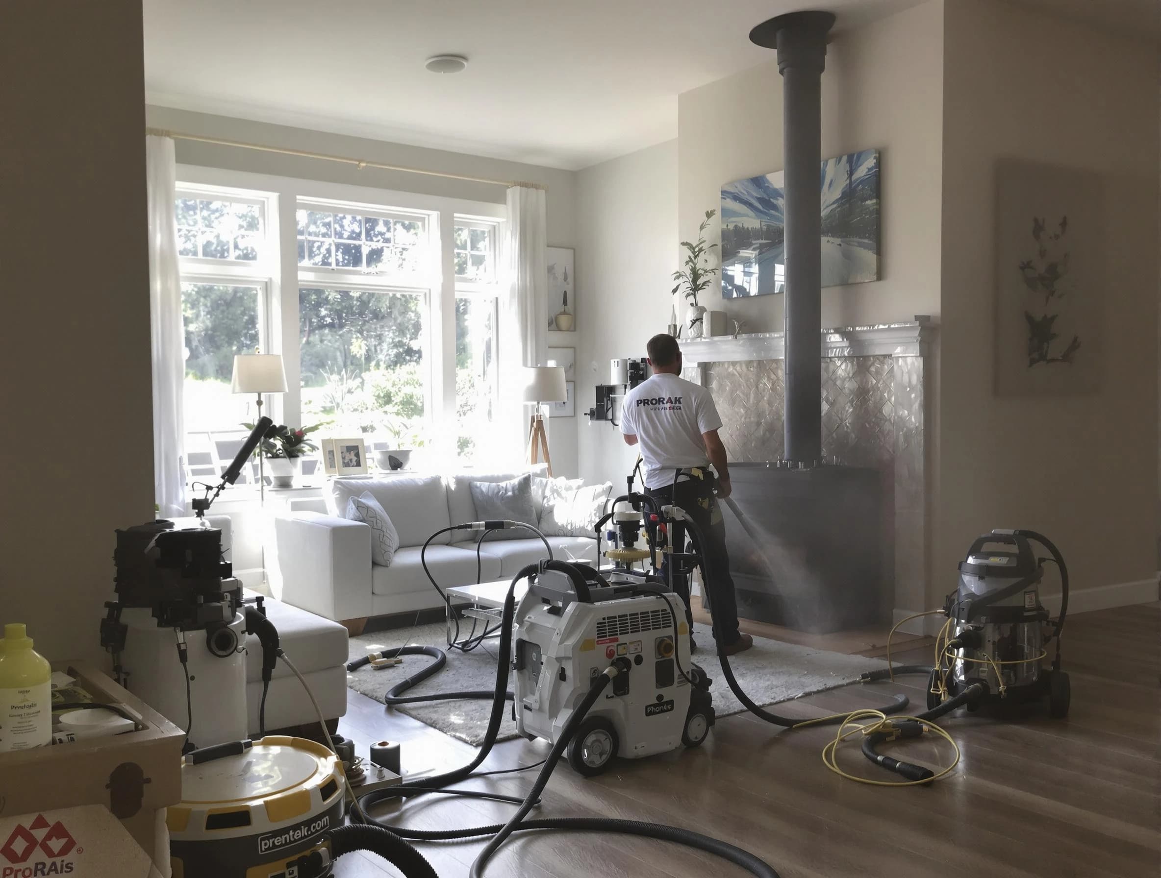 Soot removal service by Snellville Chimney Sweep for a fireplace in Snellville, GA