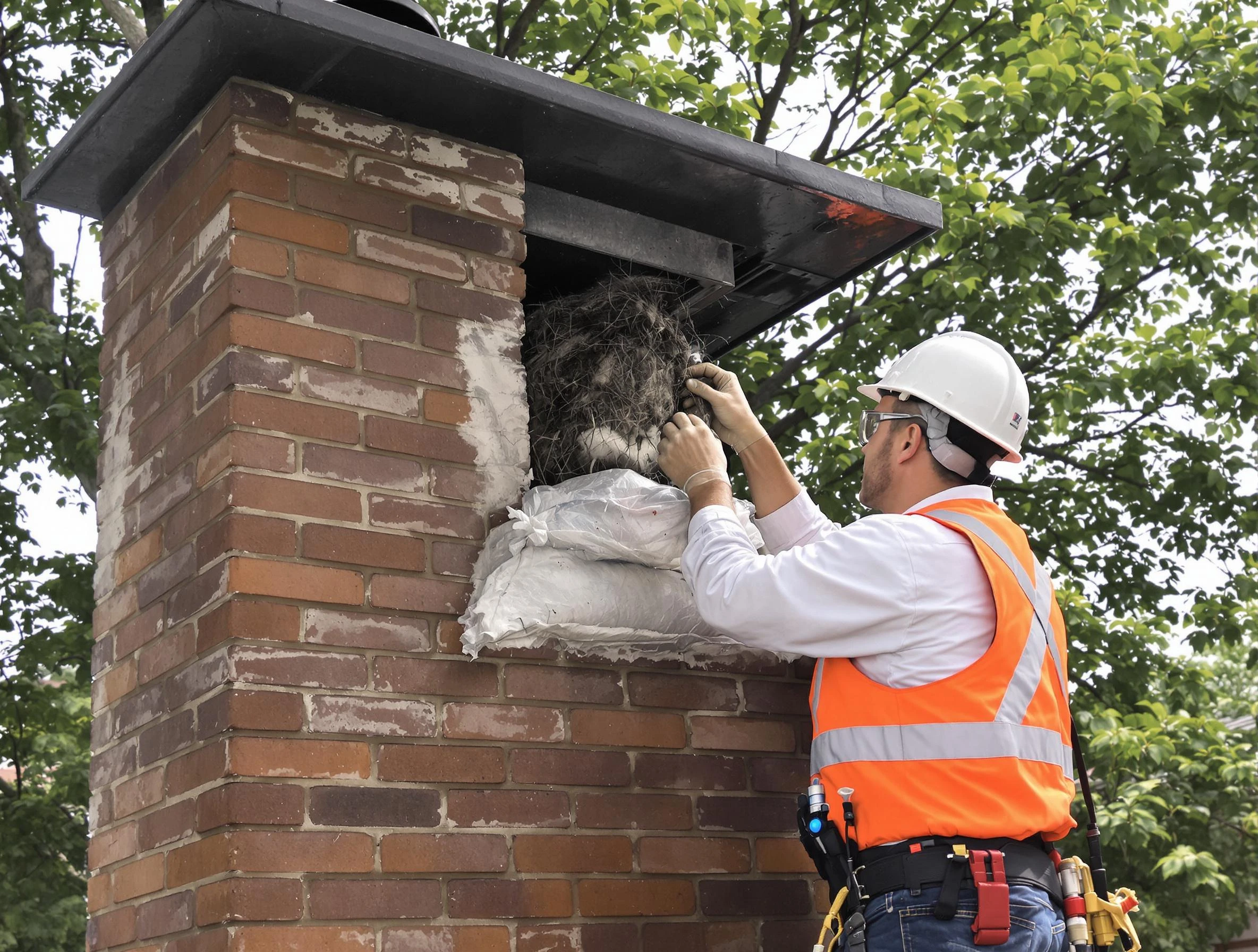 Humane removal of debris and animals by Snellville Chimney Sweep in Snellville, GA