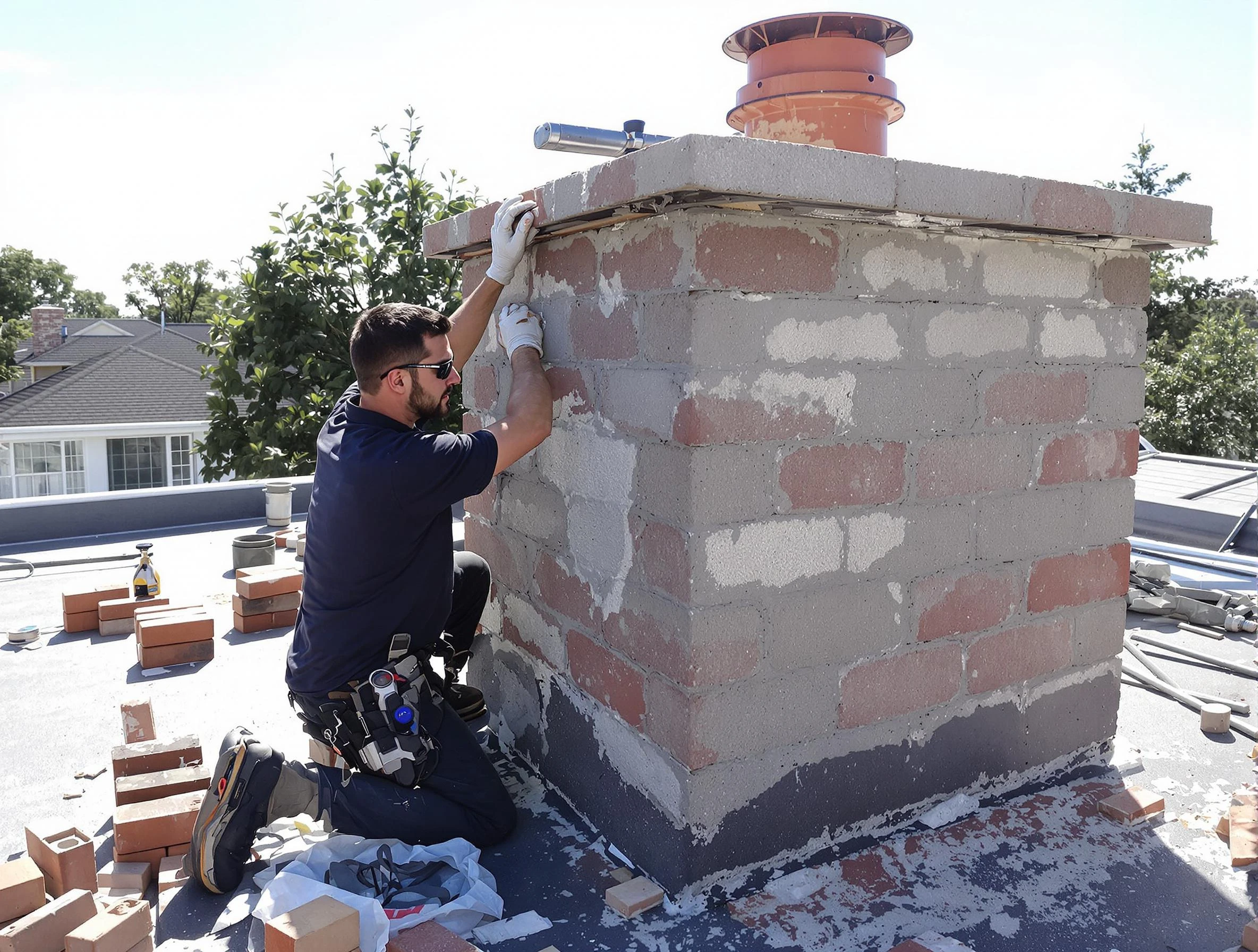 Advanced chimney repair process by Snellville Chimney Sweep in Snellville, GA
