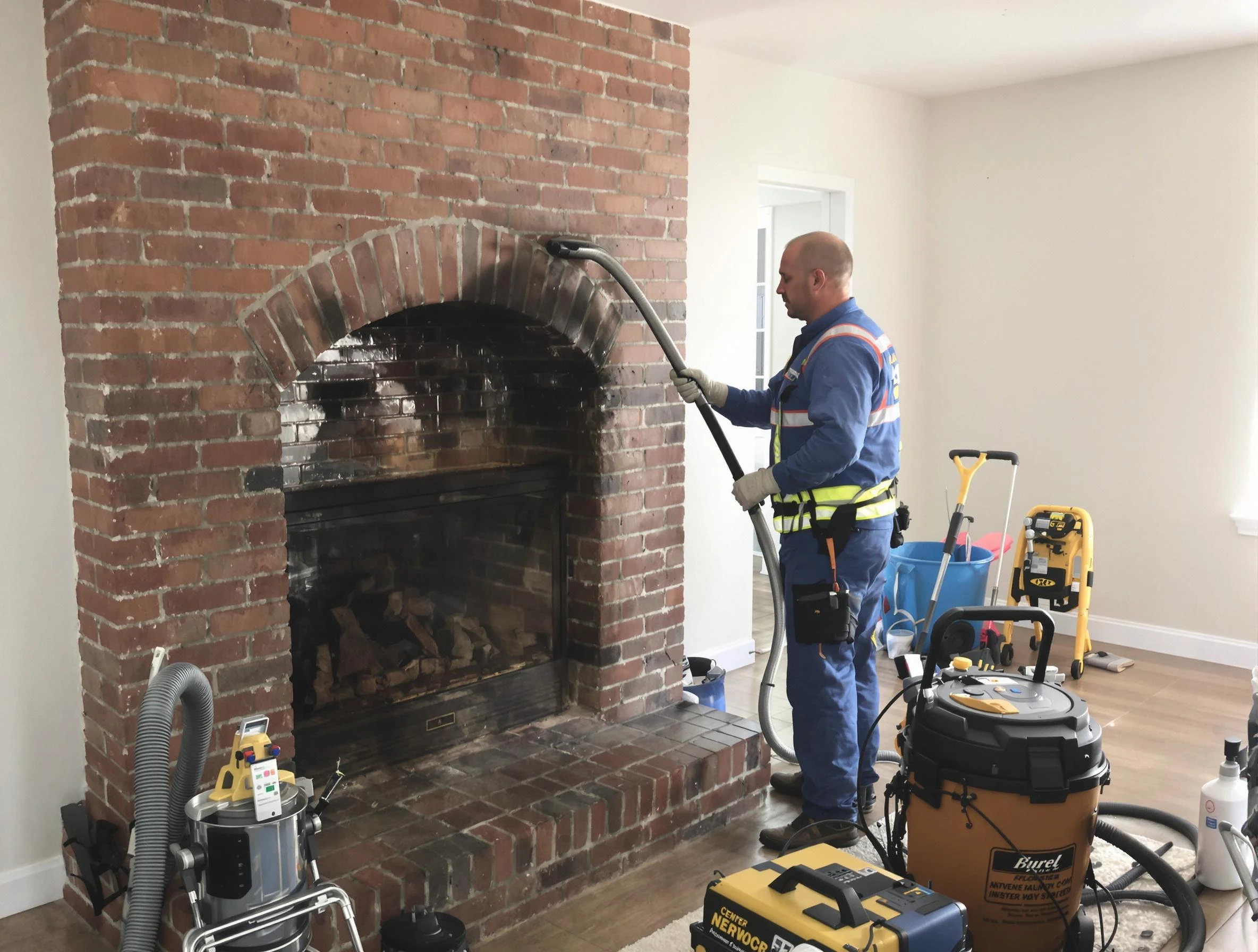 Snellville Chimney Sweep expert performing detailed chimney sweep in Snellville, GA